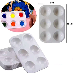 6 Hole Fine Art Plastic Color Palette