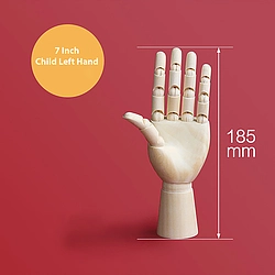 7 Inch Movable Child Left Hand Model