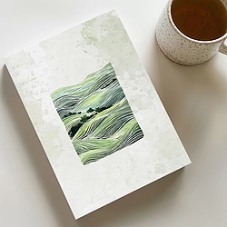 Modern A5 Size Notebook (Green Field)