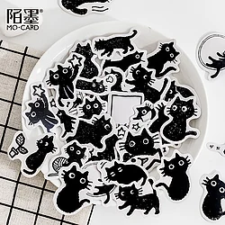 Black Cat Series Decorative Diy Stickers