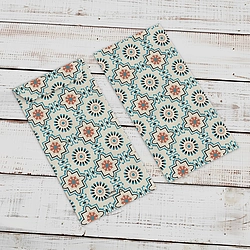 5 Pcs Blue Star Tile Envelope Set