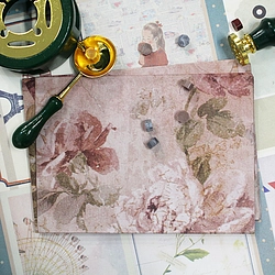 Vintage Grid Printed Pocket Notebook (Mandala Bloom)