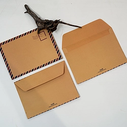 5 Pcs Compass Script Envelope Set