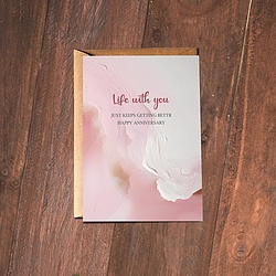 Life With You Anniversary Card With Envelope
