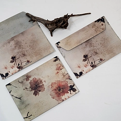 5 Pcs Blush Bloom Envelope Set