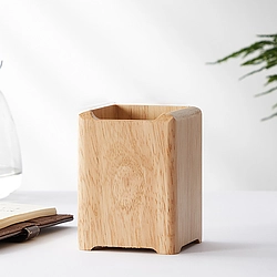 Rubber Wood Pen Holder