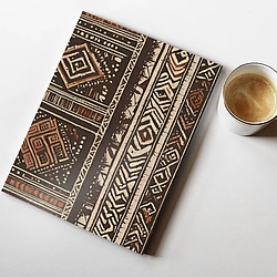A4 Size Ruled Notebook (Tribal Earth)