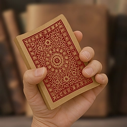 Vintage Grid Printed Pocket Notebook (Mandala Bloom)