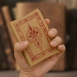 Vintage Grid Printed Pocket Notebook (Sacred Spear)