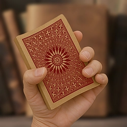 Vintage Grid Printed Pocket Notebook (Solar Tapestry)