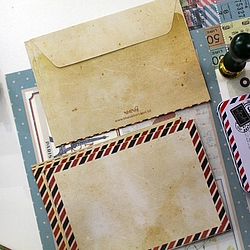 Vintage Grid Printed Pocket Notebook (Sacred Spear)