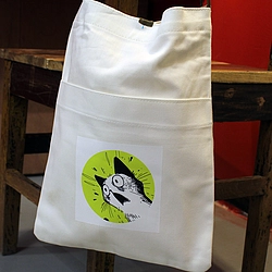 Canvas Shoulder Tote Bag (Cat)