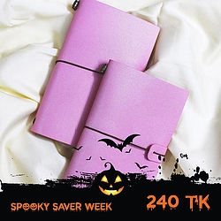 Roseate Elegance Traveler's Leather Notebook