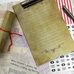 Vintage Dot Printed Pocket Notebook (Quad Crest)