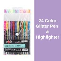 24 Color Neon Marker Set Highlighter Pen