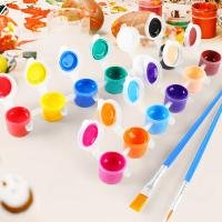 12 Color High Quality Acrylic Paint With 2 PCS Brush